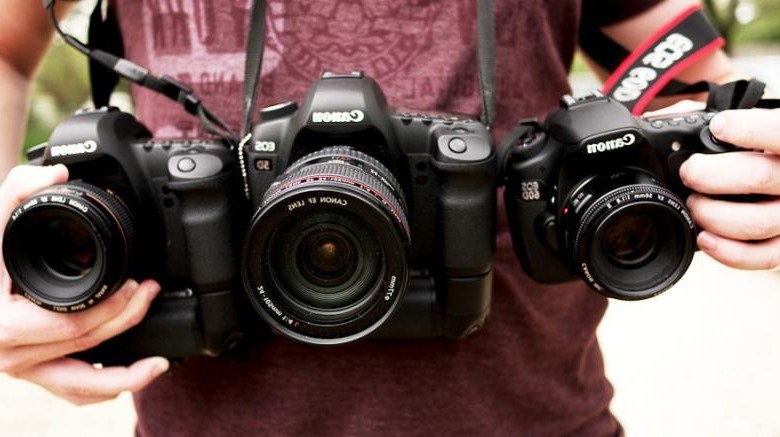 three cameras
